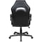 Global Industrial Racing/Gaming Chair, Mid Back, Synthetic Leather, Black/Gray 695854GY - alternate 3
